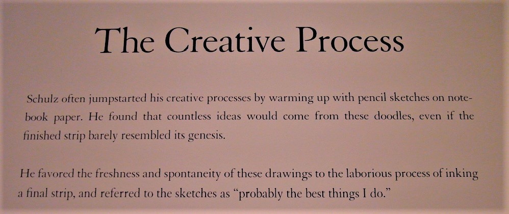 creative process charles scultz